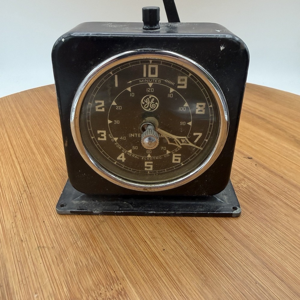 Vintage G.E. Interval Timer-General Electric X-Ray Dark Room Wind-up 1950s Timer